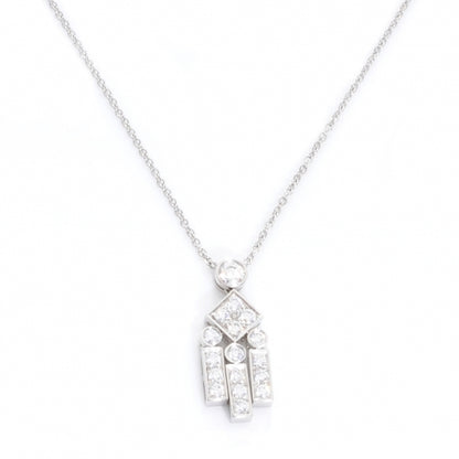 Tiffany Platinum Diamond Legacy Pendant Necklace 1 of 4