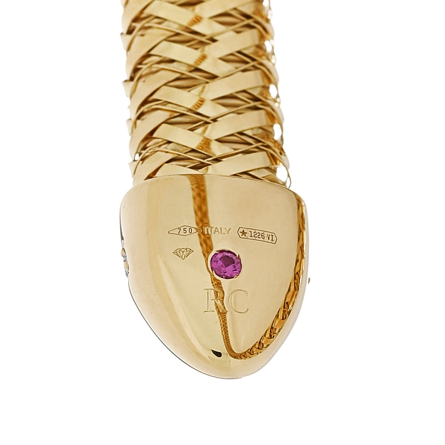18K Yellow Gold Diamond Primavera Coiled Wrap Bracelet