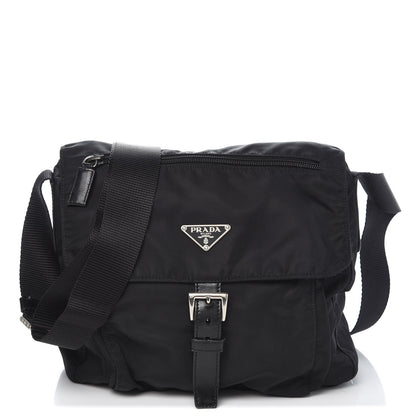 Prada Nylon Vela Messenger Black 1 of 13
