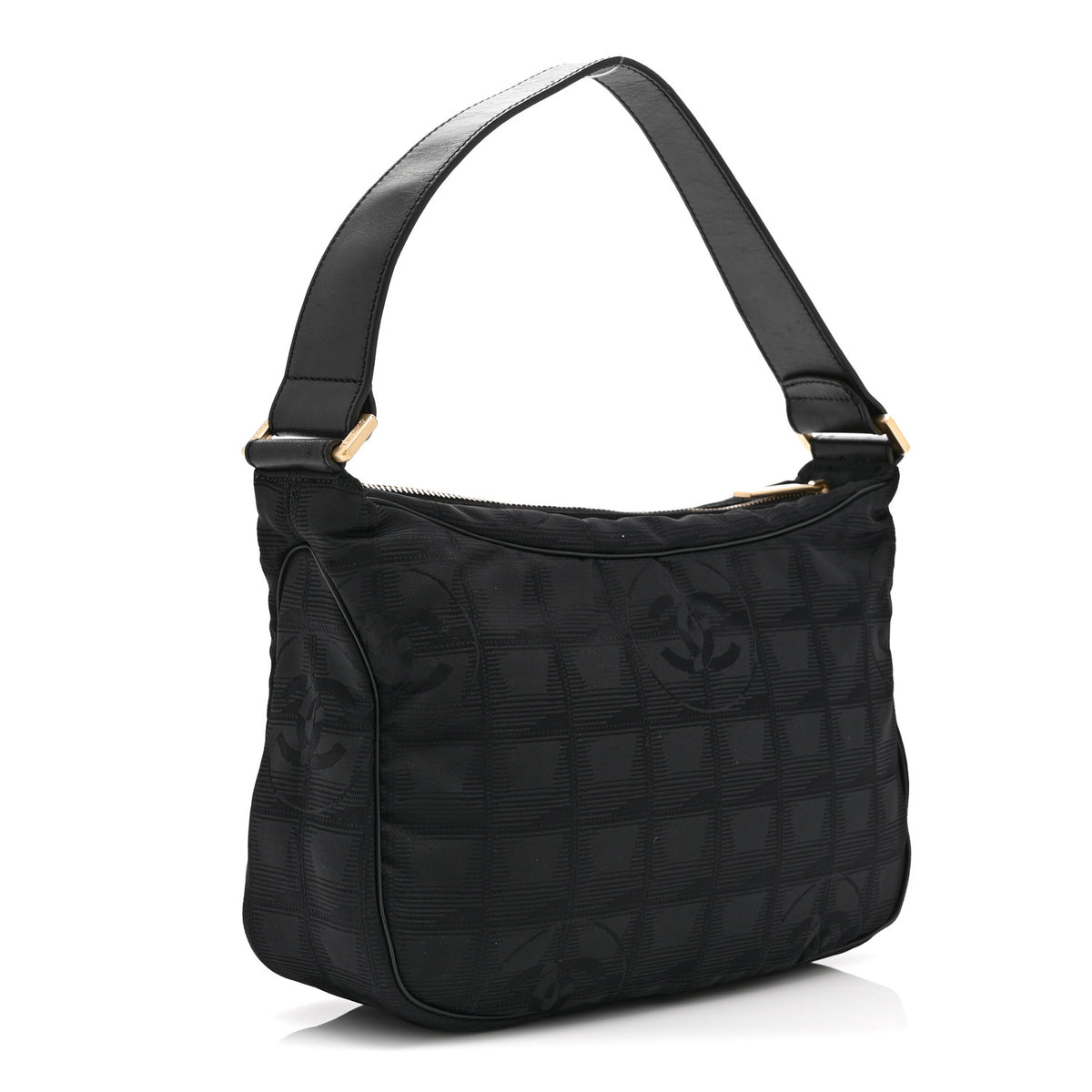 Chanel Nylon Travel Hobo Black 3 of 10