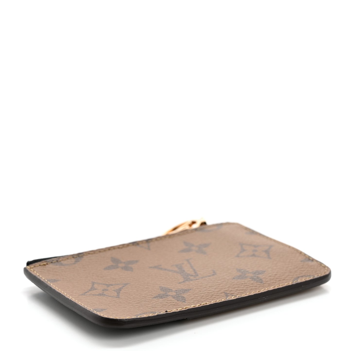 Reverse Monogram Zipped Romy Card Holder