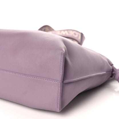 Loewe Calfskin Monochrome Flamenco Knot Clutch Pale Aubergine Glaze 9 of 10