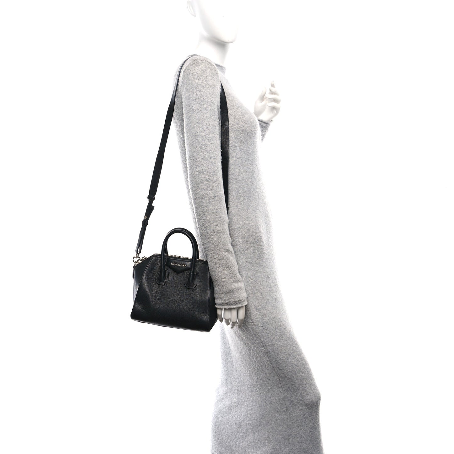 Sugar Goatskin Small Antigona Black