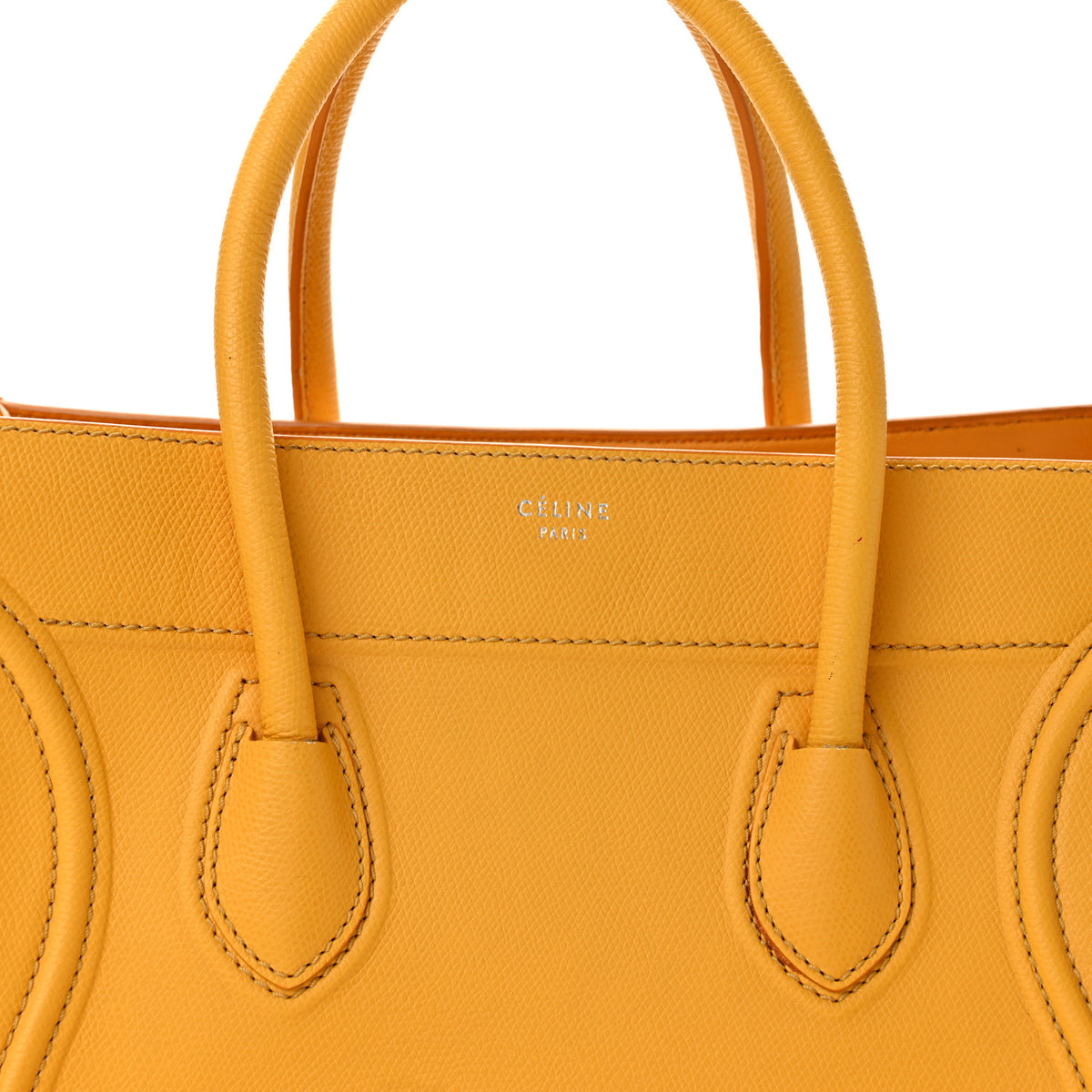 Supple Calfskin Medium Phantom Luggage Yellow