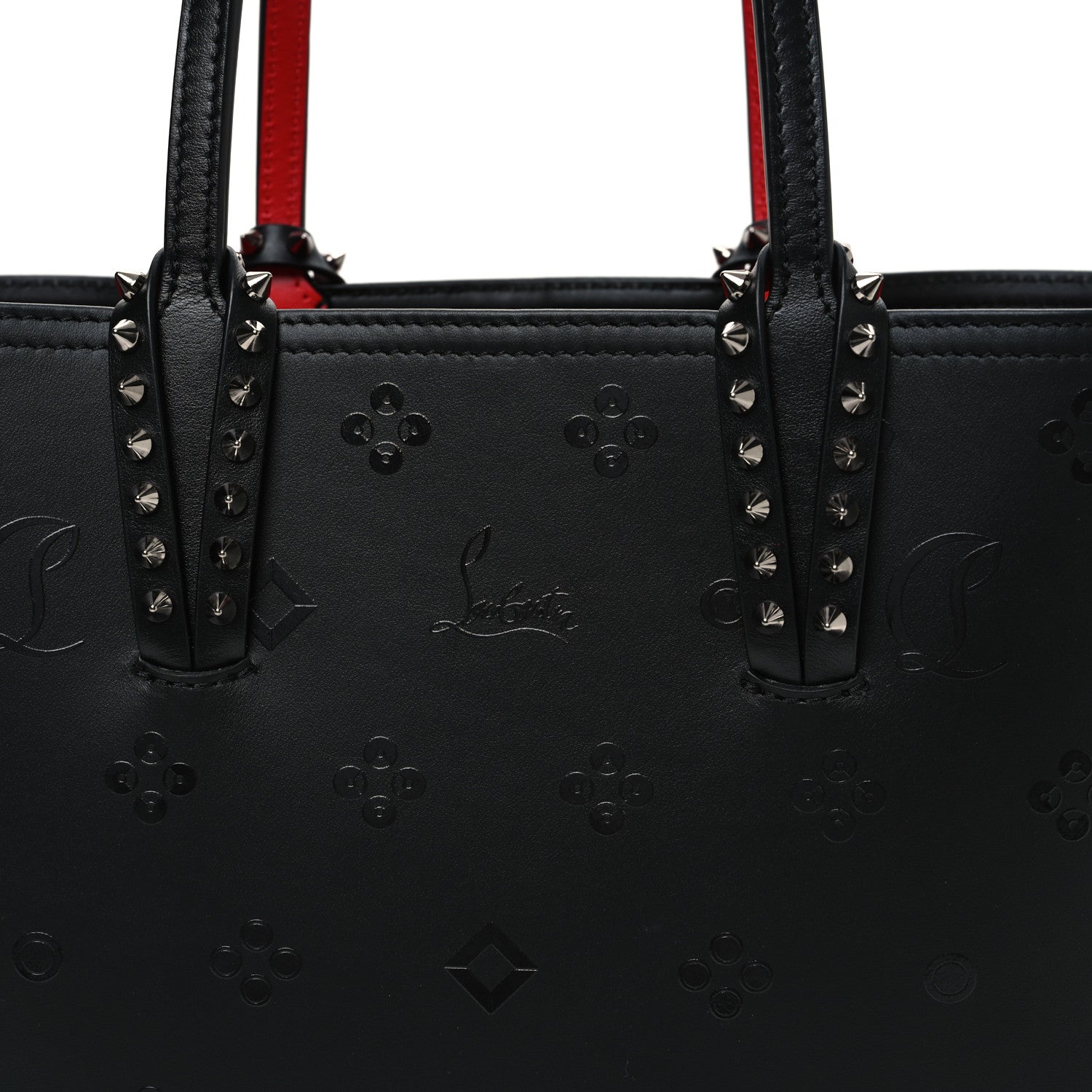 Christian Louboutin Calfskin Loubinthesky East West Cabata Tote Black 10 of 13