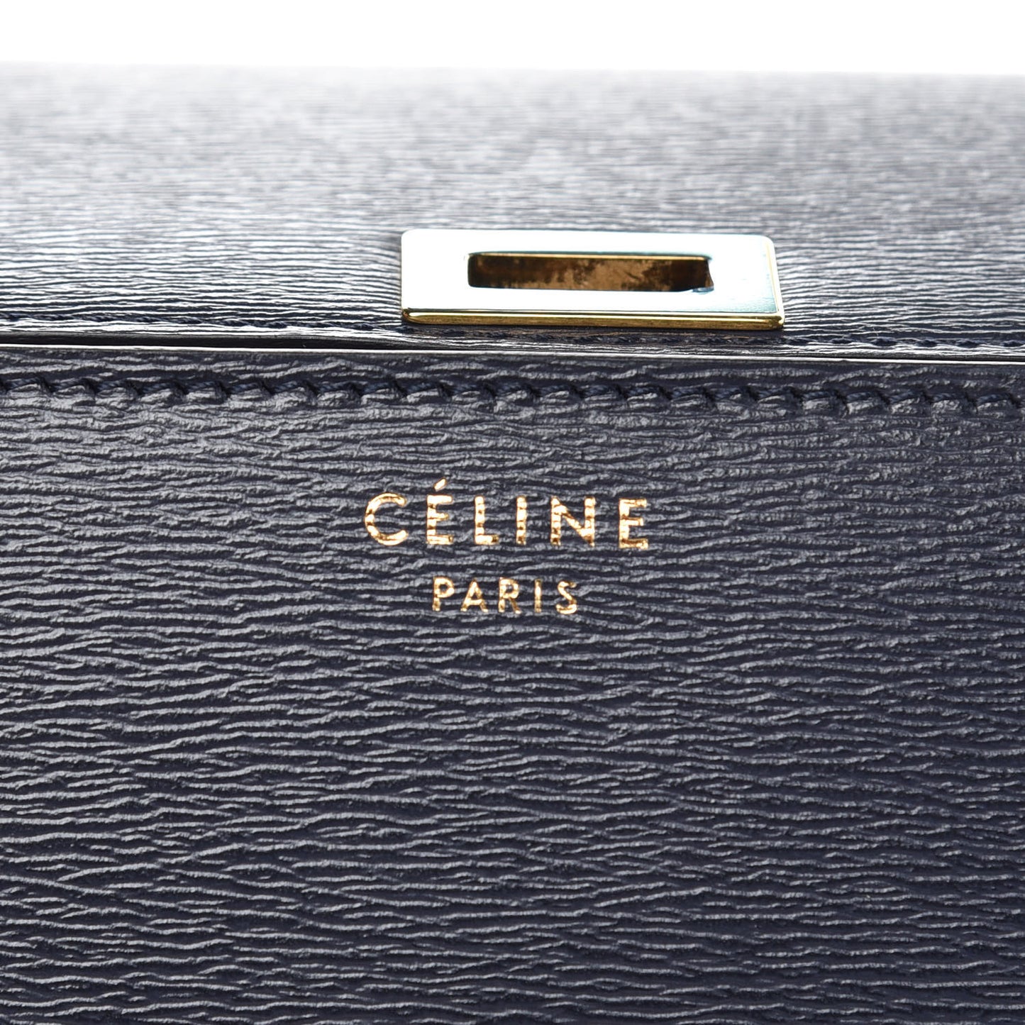 Liege Calfskin Medium Classic Box Flap Bag Dark Blue