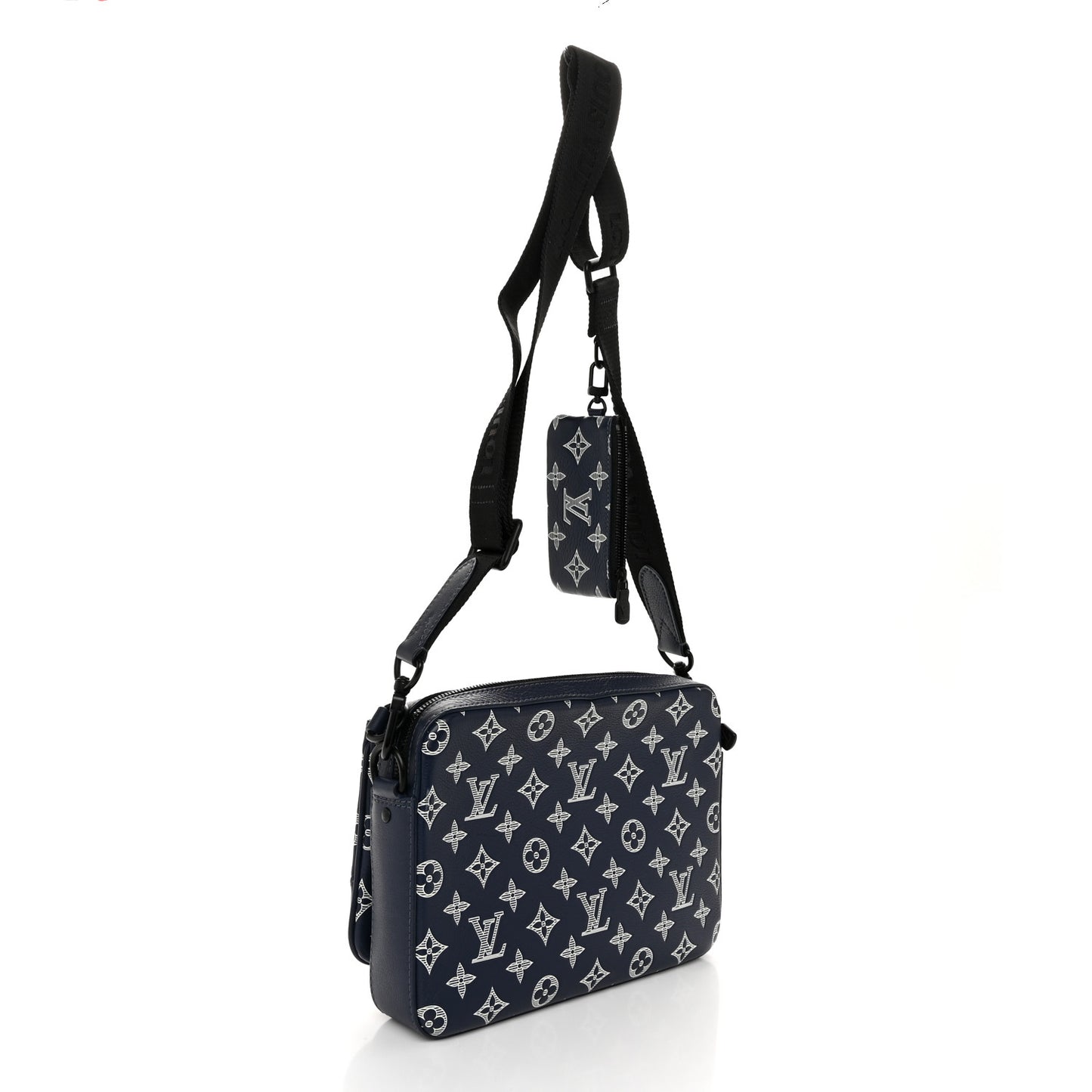Monogram Shadow G65 Trio Messenger Navy