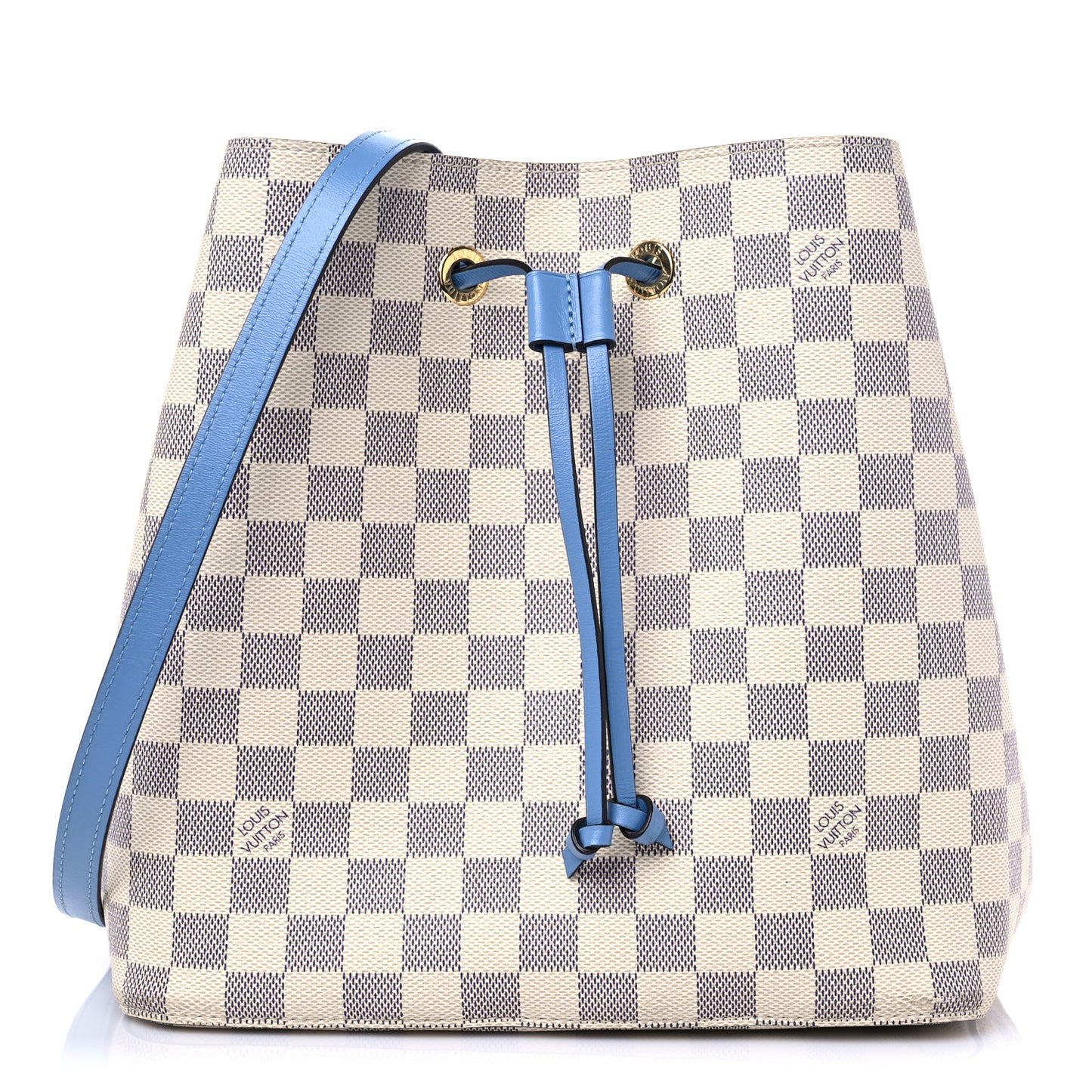 Damier Azur Neonoe MM Bleuet