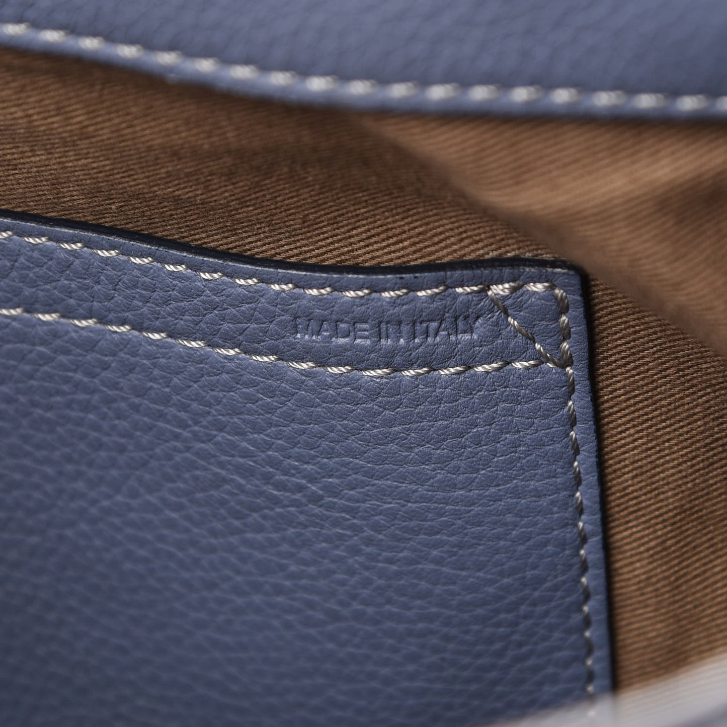 Calfskin Medium Marcie Round Crossbody Bag Street Blue