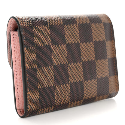 Louis Vuitton Damier Ebene Rosalie Coin Purse Rose Ballerine 4 of 9