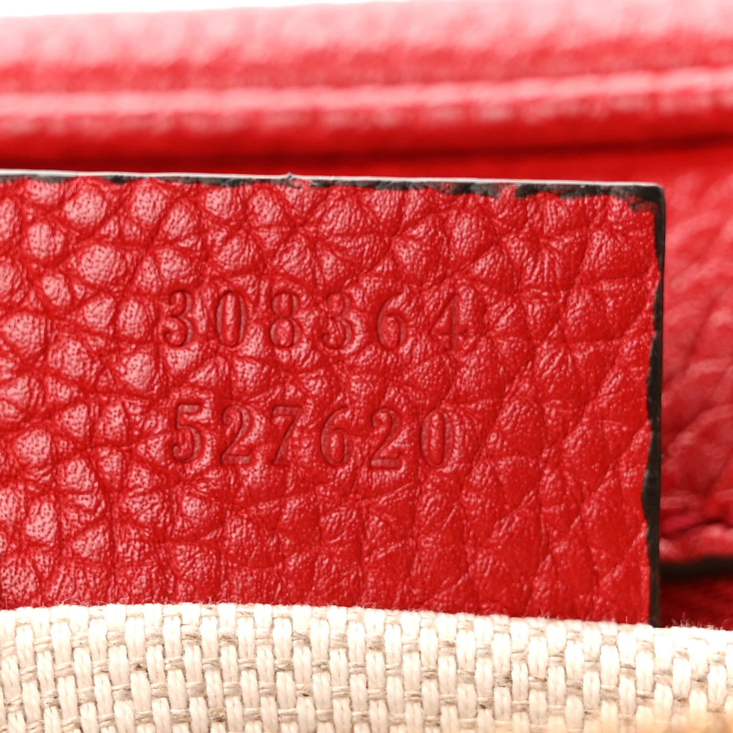 Gucci Pebbled Calfskin Small Soho Disco Bag Tabasco Red 7 of 10