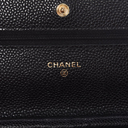 Chanel Caviar Quilted Wallet On Chain WOC Black 6 of 9