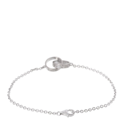 Cartier 18K White Gold Interlocking LOVE Bracelet 3 of 6