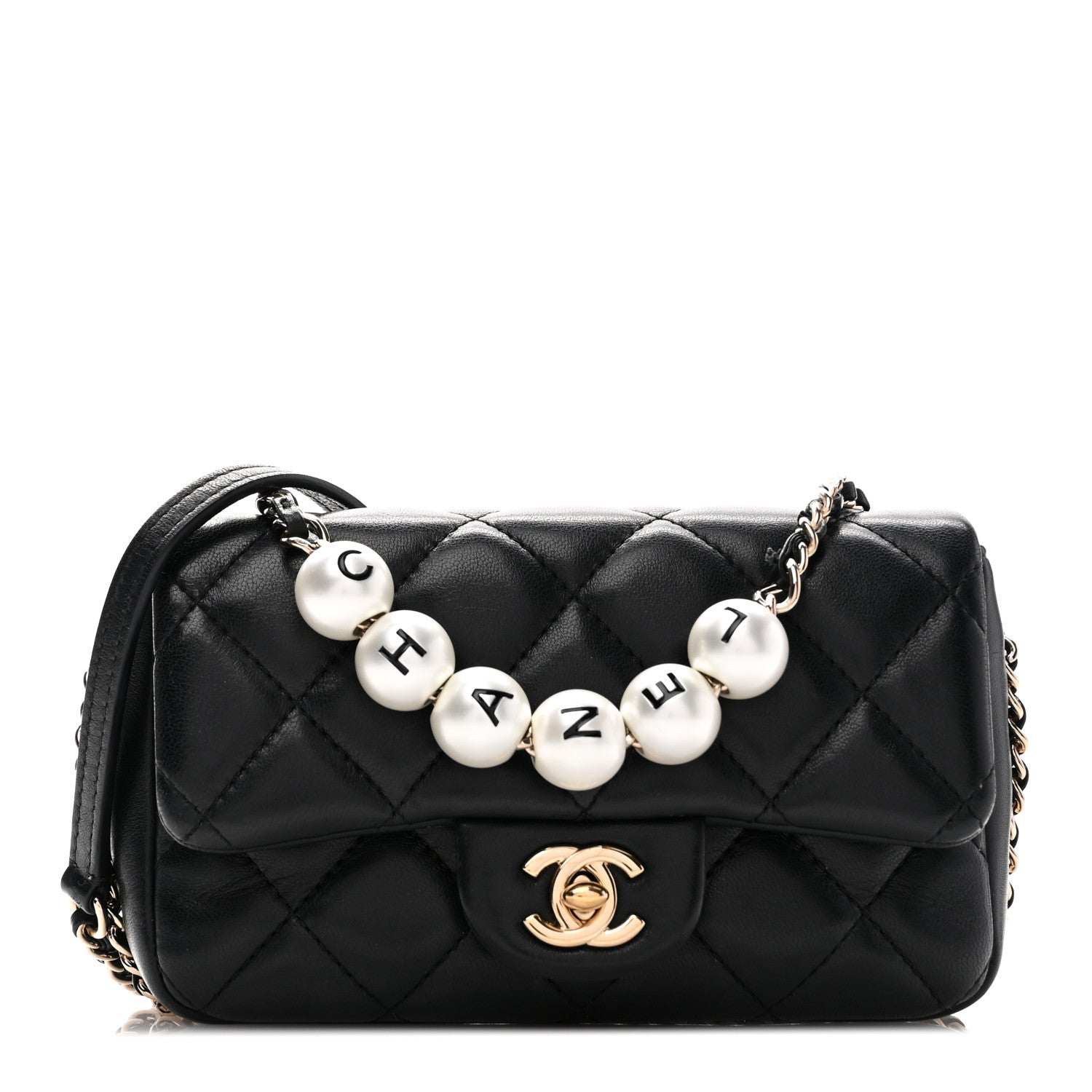 Chanel Lambskin Quilted Mini My Precious Flap Black 1 of 13