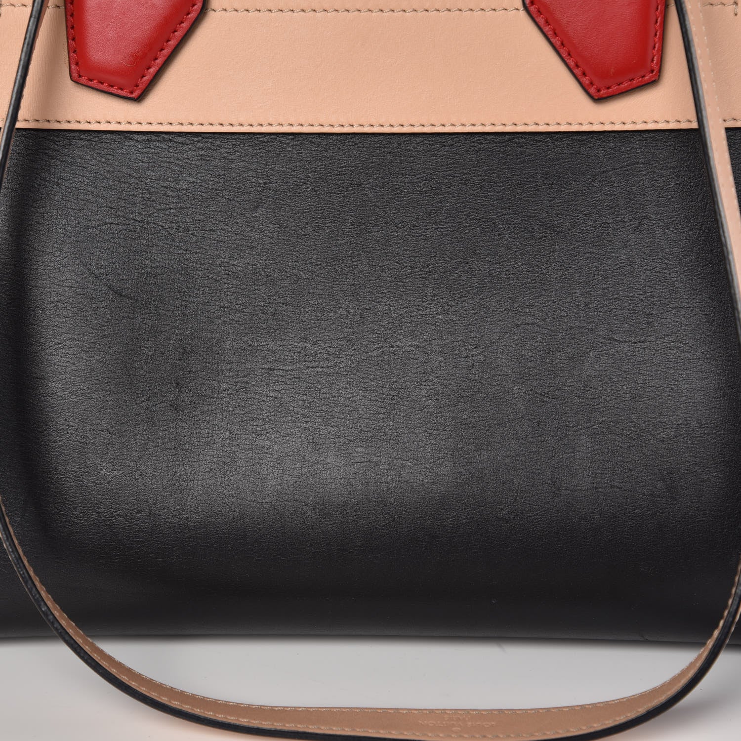 Louis Vuitton Calfskin City Steamer MM Black Creme Bourgogne 13 of 20