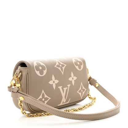 Louis Vuitton Empreinte Monogram Giant Ivy Wallet On Chain Tourterelle Creme 3 of 10