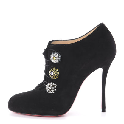 Christian Louboutin Veau Velours Bootoni MJ 100 Booties 38 Black 1 of 7