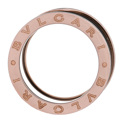 Bulgari 18K Rose Gold Black Ceramic B.Zero1 Four-Band Ring 52 6 6 of 7