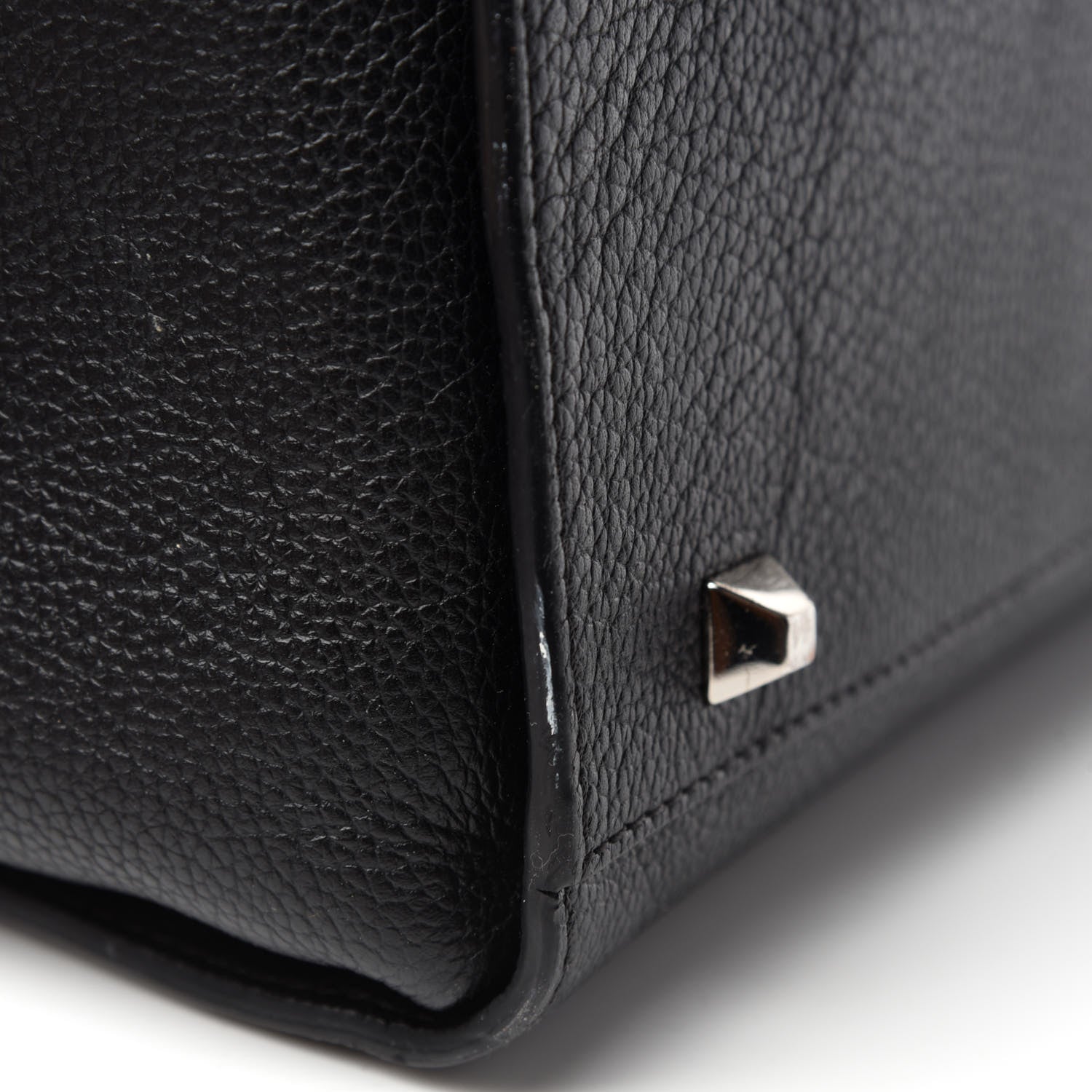 MCM Grained Calfskin Large Catherine Studs Tote Black 8 of 13
