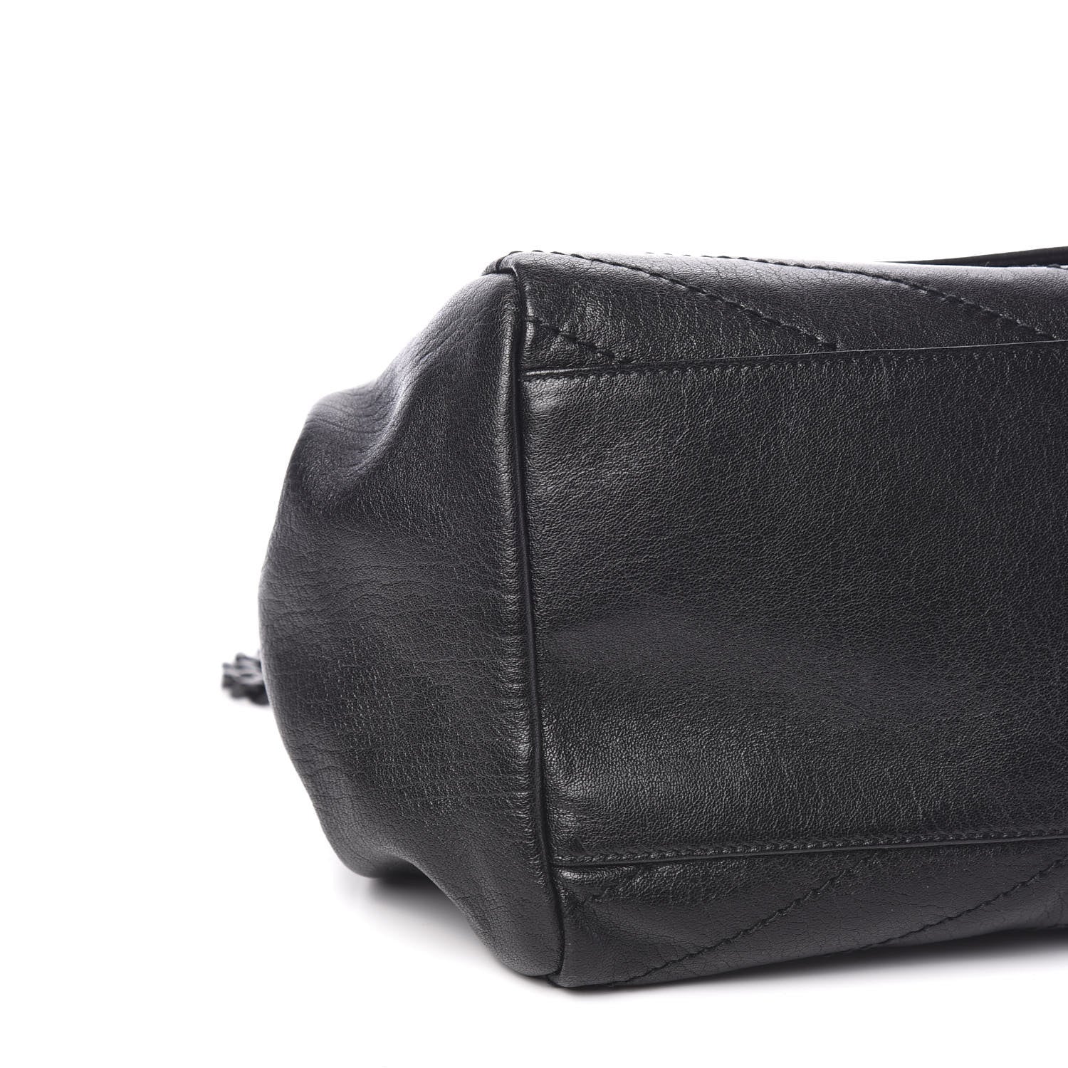 Saint Laurent Vintage Lambskin Chevron Monogram Medium Nolita Black 7 of 9