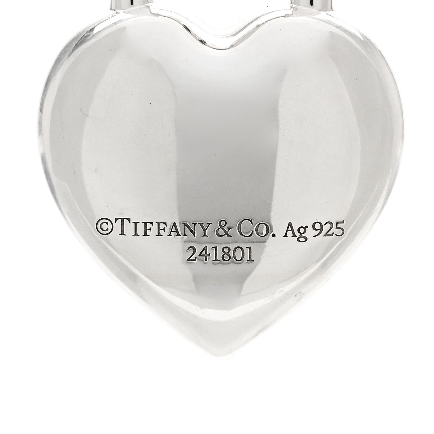 Tiffany Sterling Silver Return to Tiffany Full Heart Earrings 4 of 4