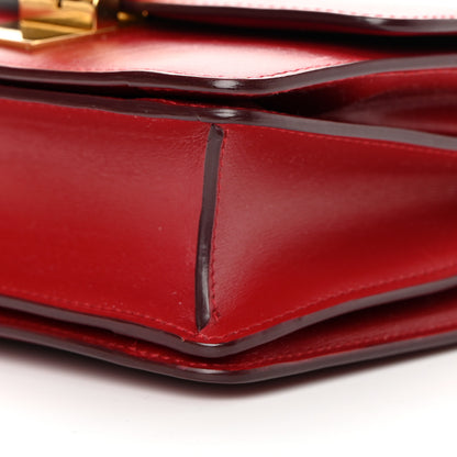 Celine Smooth Calfskin Small Classic Box Flap Bag Red 10 of 14
