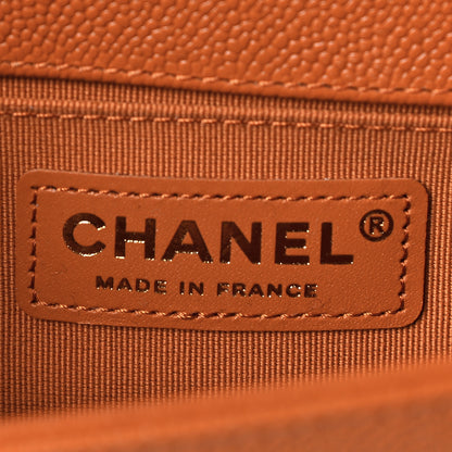Chanel Caviar Quilted Small Boy Flap Light Brown 7 of 8