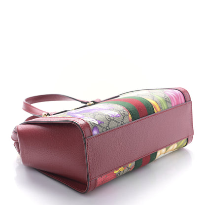 Gucci GG Supreme Monogram Flora Web Small Ophidia Tote Bag Red 4 of 9