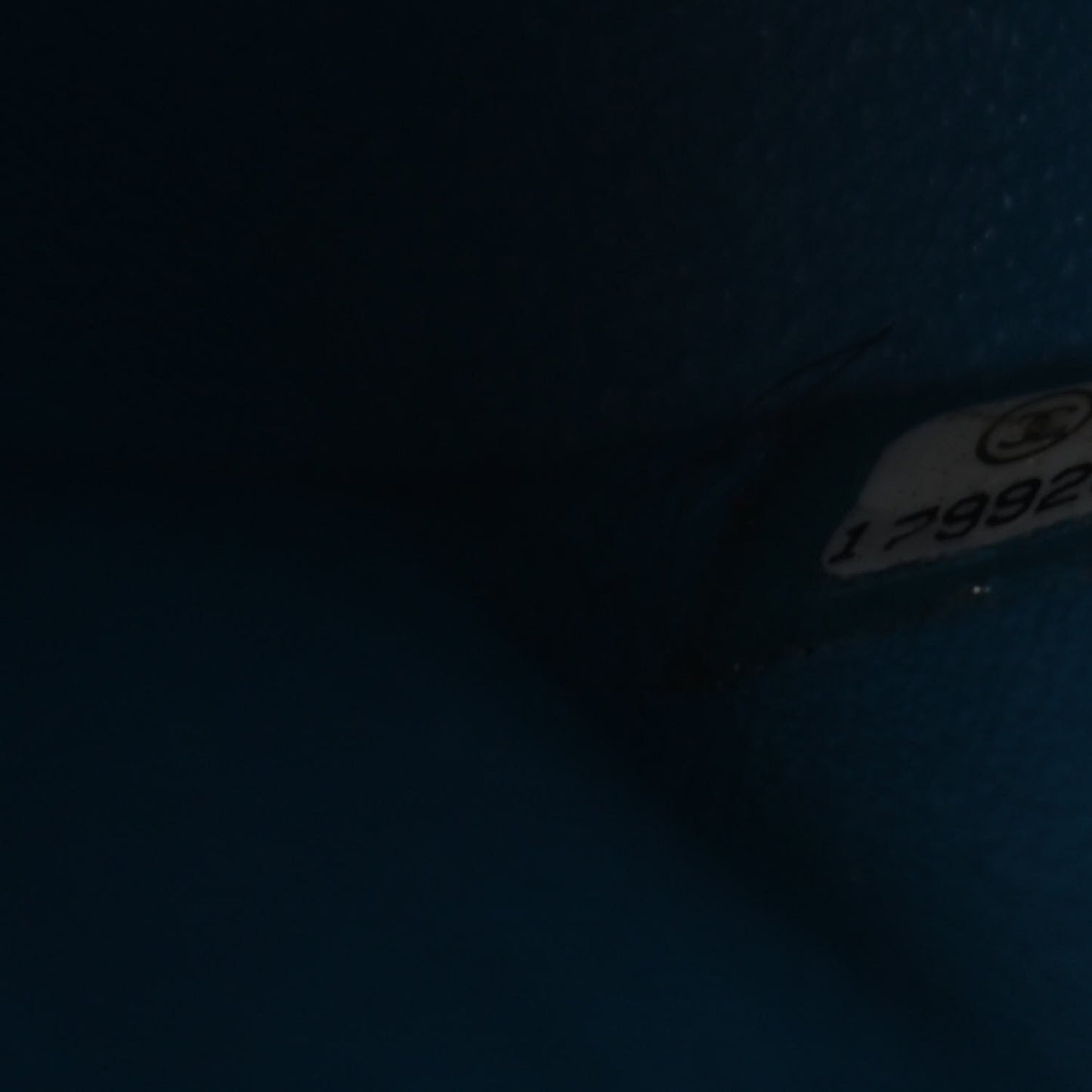 Iridescent Caviar Quilted Maxi Double Flap Blue