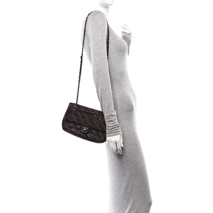 Chanel Washed Lambskin Studded Metal Beauty Flap Burgundy 2 of 11