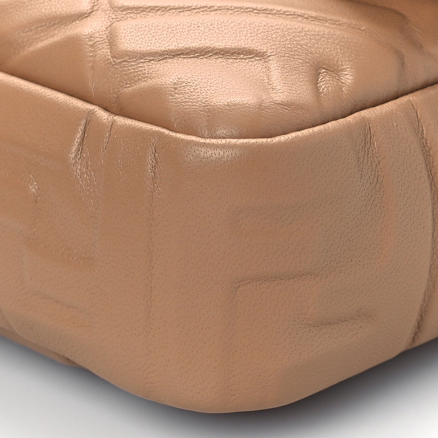 Nappa FF 1974 Embossed Baguette Miele Scuro