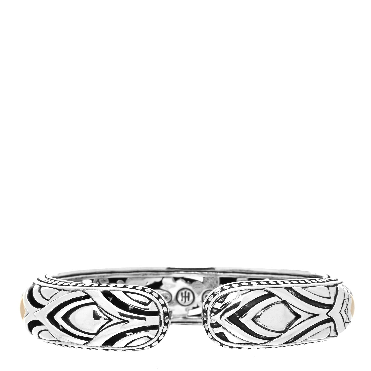 John Hardy Sterling Silver 18K Yellow Gold Naga Kick Cuff Bracelet 2 of 3