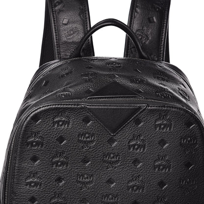 MCM Calfskin Ottomar Monogram Duke Backpack Black 10 of 10