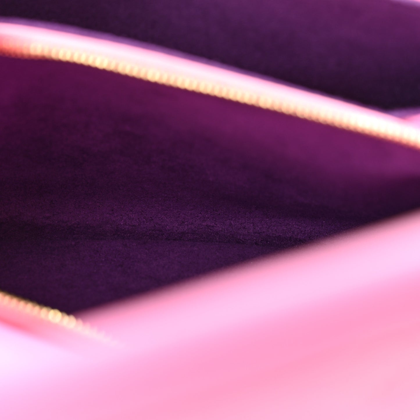 Lambskin Embossed Monogram Vuittamins Pochette Coussin Rose Violet