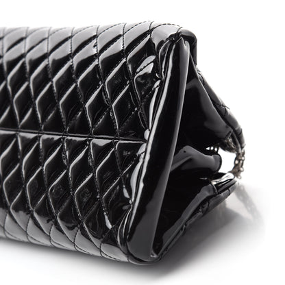 Chanel Patent Quilted Medium Just Mademoiselle Bowling Bag Black 7 of 10