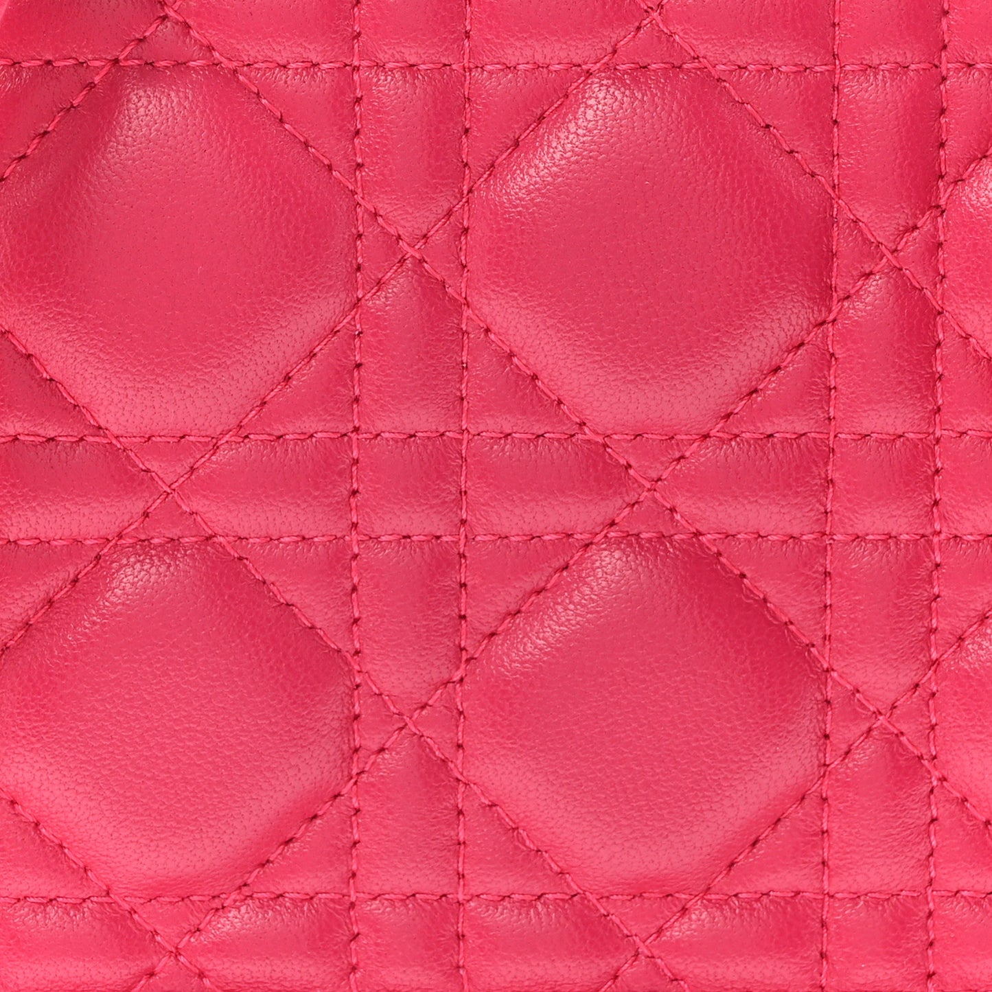 Lambskin Cannage Medium Lady Dior Pink