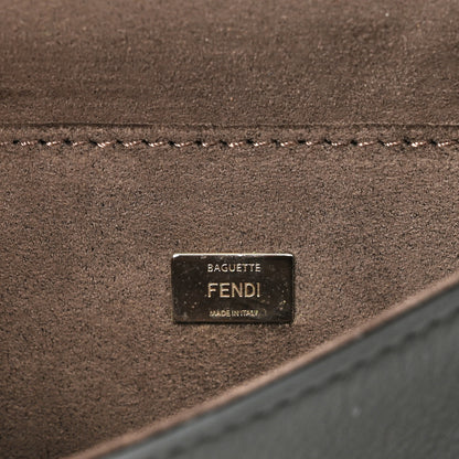 Fendi Vitello Dolce Hypnoteyes Bi-Color Micro Double Baguette Black Grano Multicolor 11 of 12