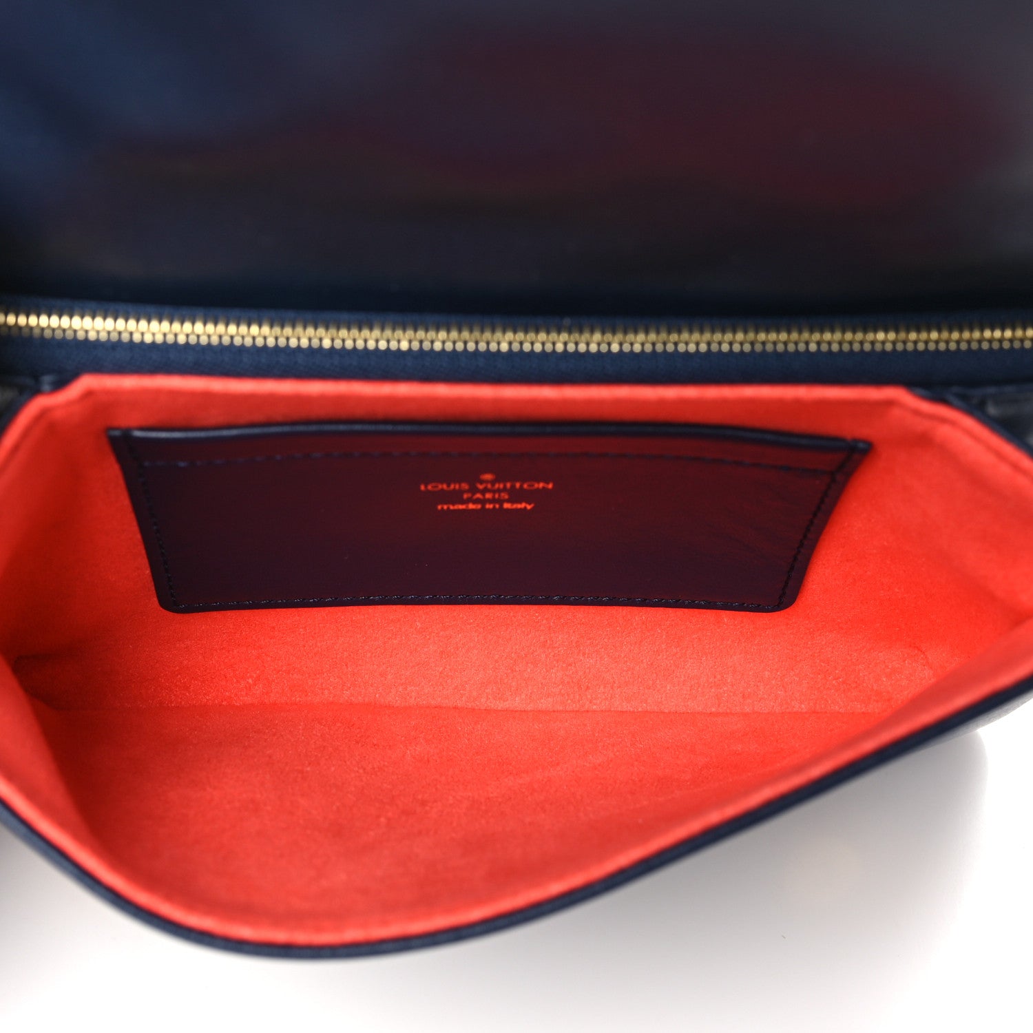 Louis Vuitton Lambskin Embossed Monogram LV Garden Pochette Coussin Navy 5 of 10
