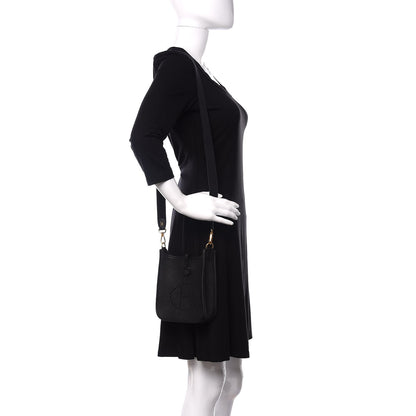 Hermes Taurillon Clemence Evelyne TPM Black 2 of 11