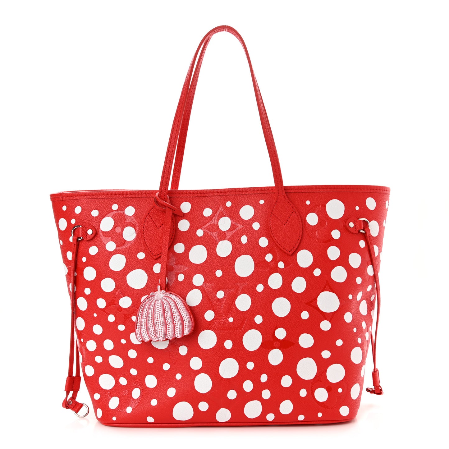 LV X YK Empreinte Infinity Dots Neverfull MM Rouge White