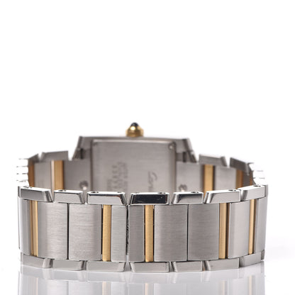 Cartier Stainless Steel 18K Yellow Gold 25mm Tank Francaise Quartz Watch 4 of 6