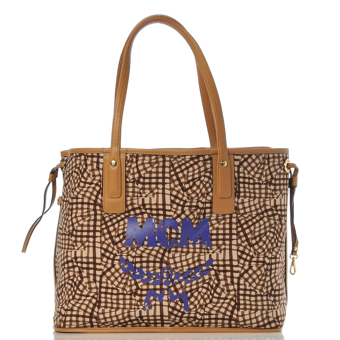 Visetos Medium Liz Reversible Shopper Tote Cognac