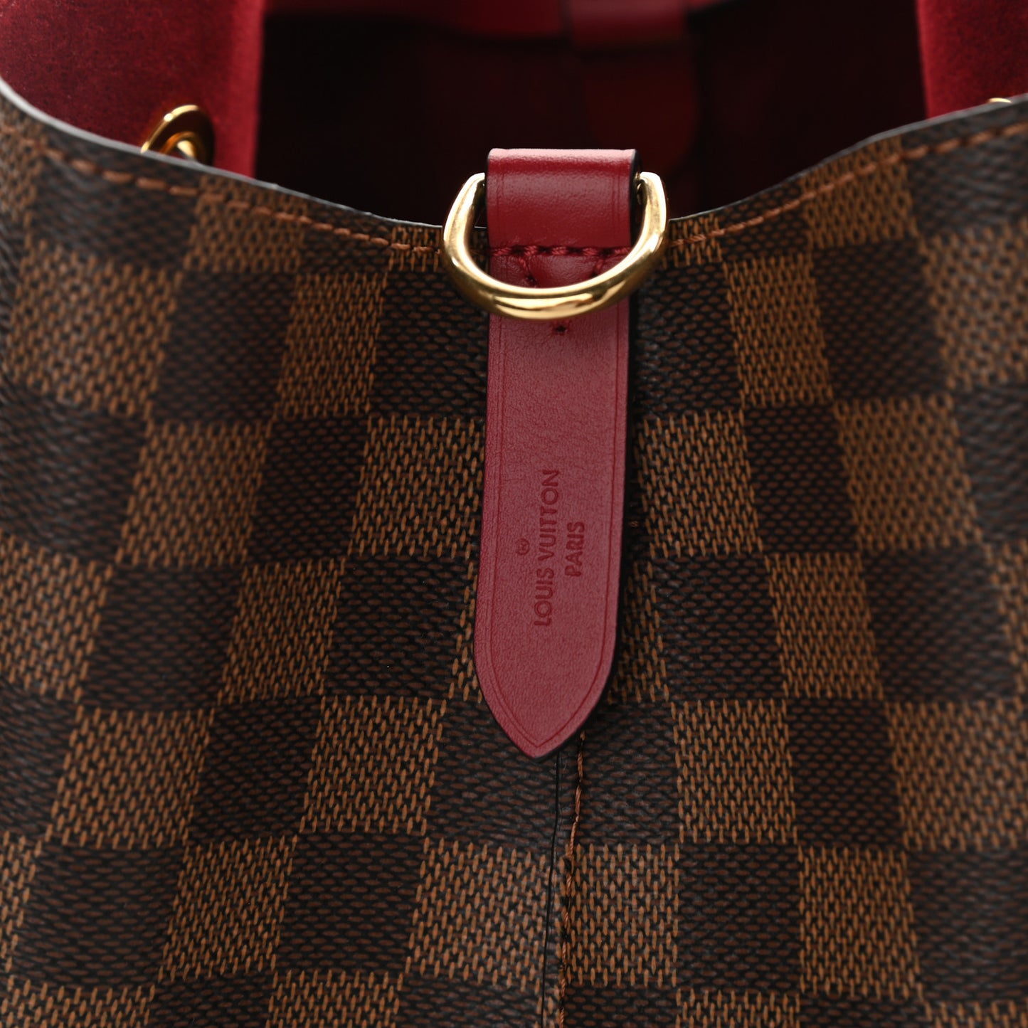 Damier Ebene Neonoe MM Cherry Berry