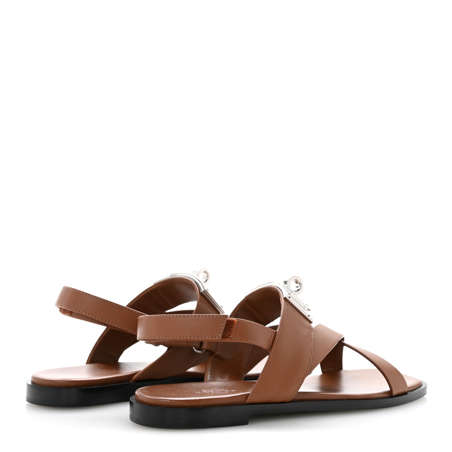 Calfskin Womens Ines Sandals 37 Gold