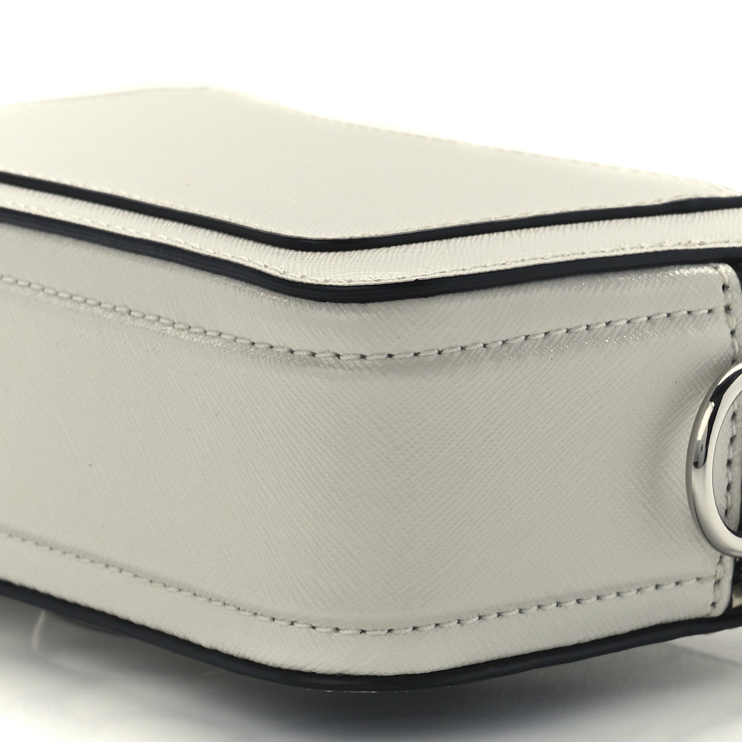 Marc Jacobs X Peanuts Saffiano Small Snoopy Snapshot Camera Bag White Black 14 of 15