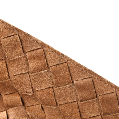 Bottega Veneta Suede Intrecciato BV Twist Caramel Caramel 10 of 10