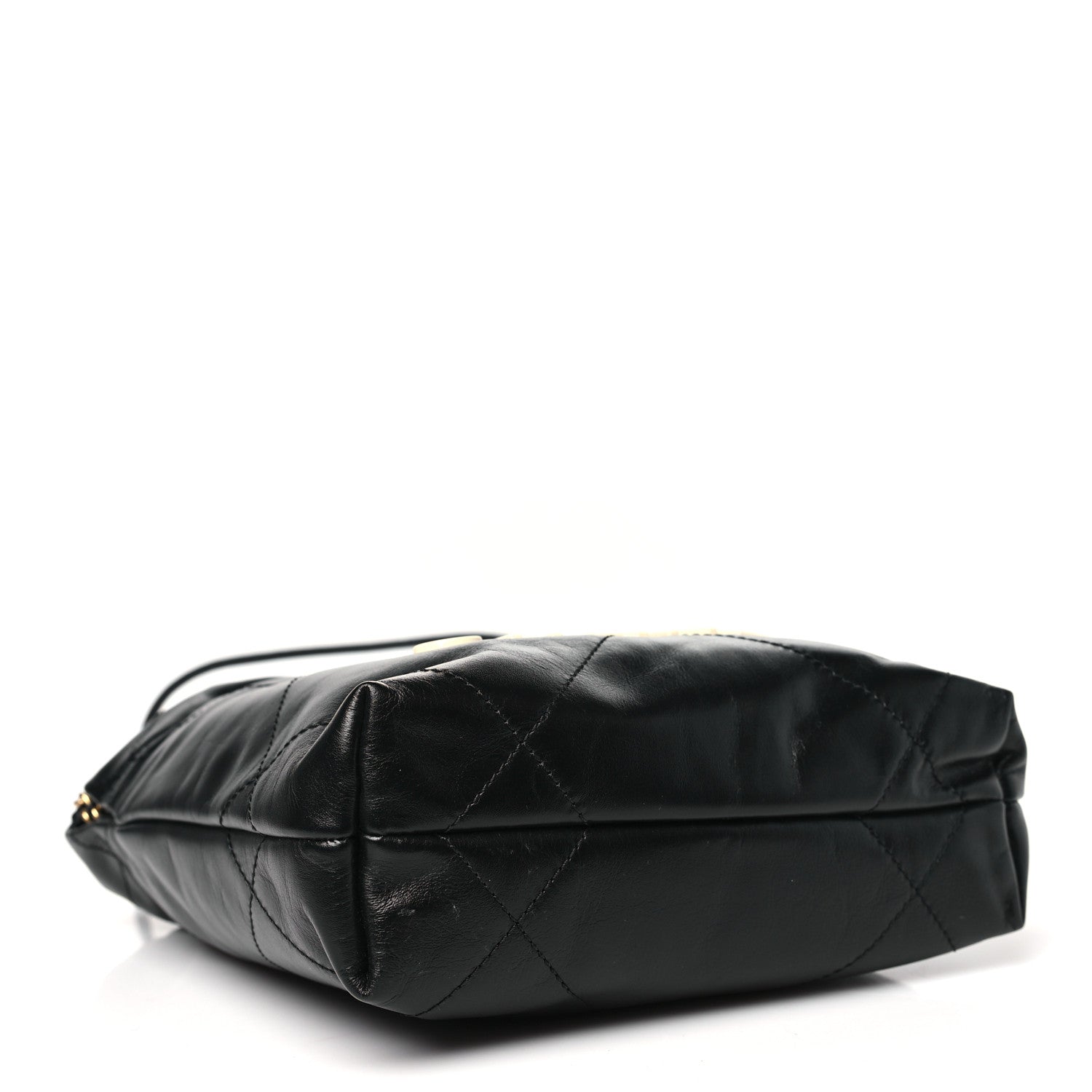 Chanel Shiny Calfskin Quilted Mini Chanel 22 Black White 4 of 10