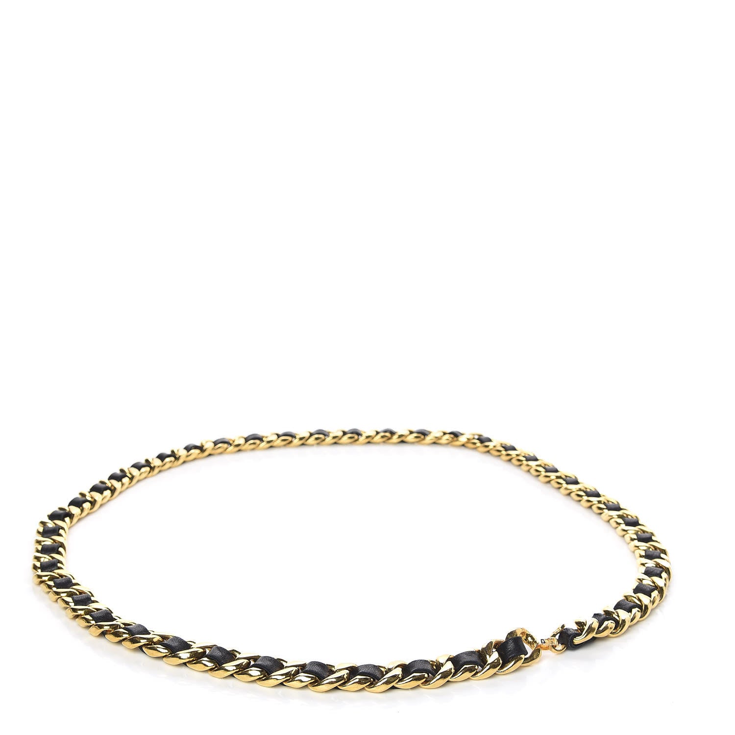 Chanel Lambskin Chain CC Belt Black Gold 3 of 5