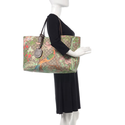 Gucci GG Supreme Monogram Tian Large Shopping Tote Beige Multicolor New Acero 2 of 11