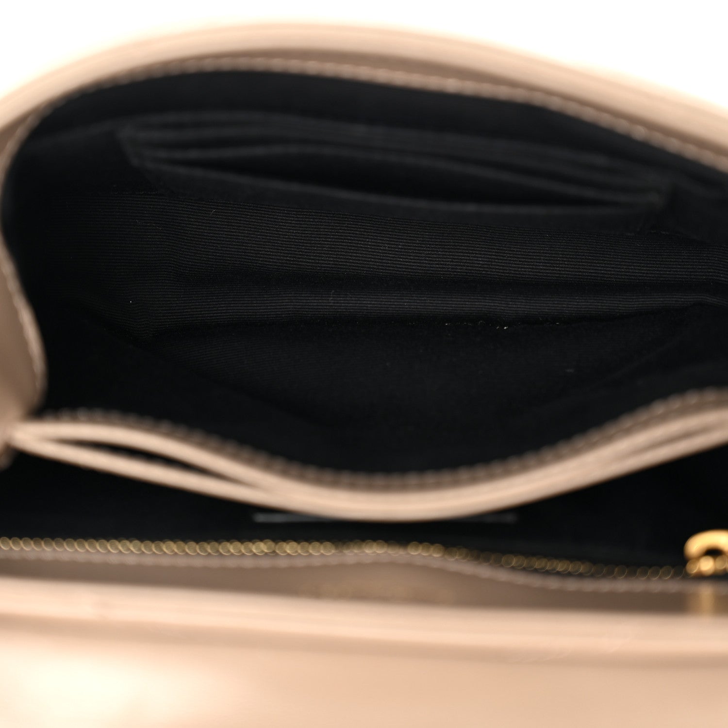 Saint Laurent Calfskin Y Quilted Monogram Toy Loulou Crossbody Bag Dark Beige 5 of 10